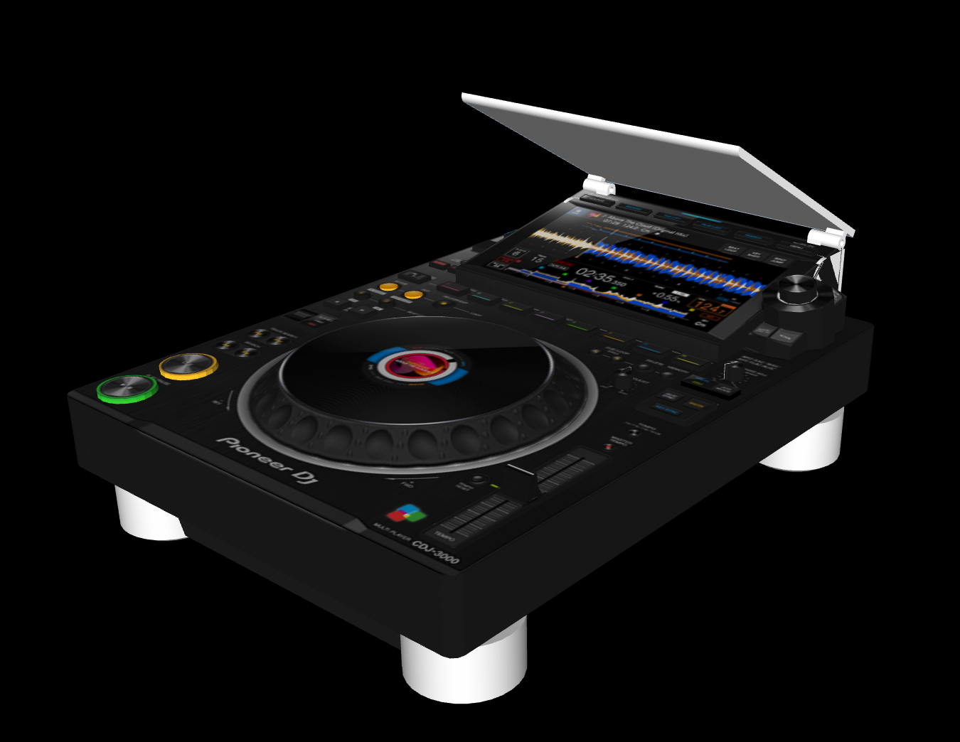 Custom DJ Shades on a Pioneer CDJ3000